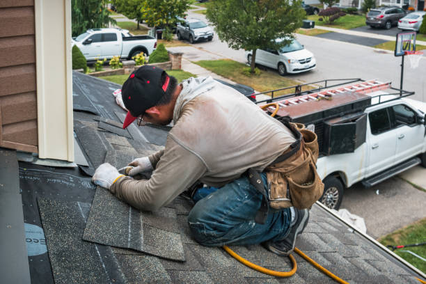 Professional Flat Roof Repair technician working in Hicksville, NY